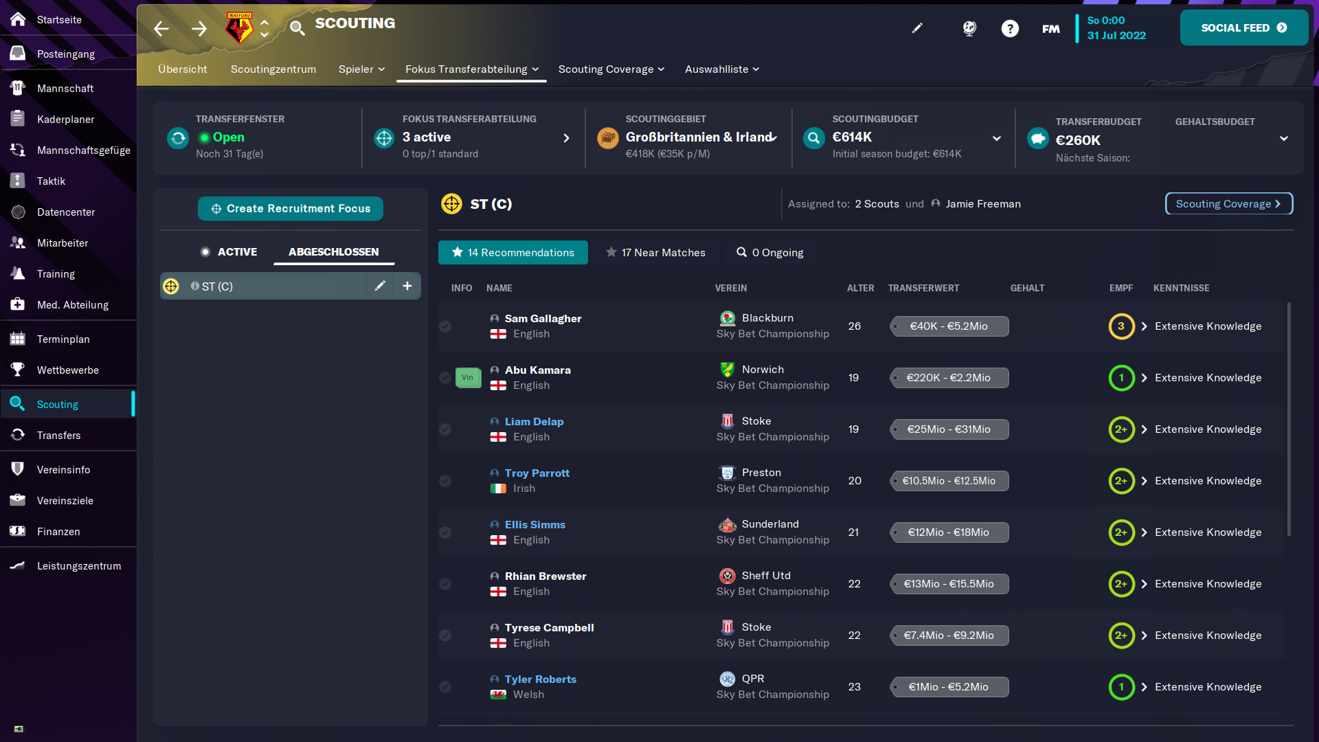 Neuerungen bei Transfers und Verträgen Football Manager 2025